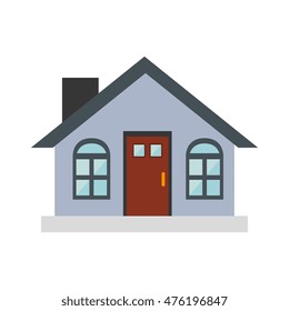house modern building real estate property exterior view vector illustration