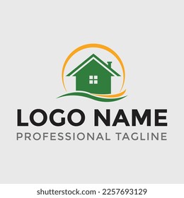 House Modern Logo Design template