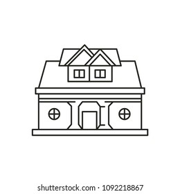 House Modern Simple Outline Vector Icon