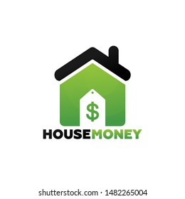 House Money Logo Template Design Vector, Emblem, Design Concept, Creative Symbol, Icon