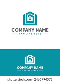 House monoline logo clipart vector apartment real estate modern and elegant editable