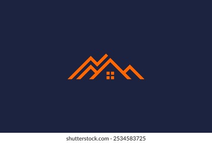 house with mountain logo icon design vector design template inspiration