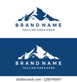Ilustración vectorial del logotipo de la montaña