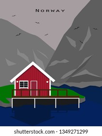 house in the mountains of Norway