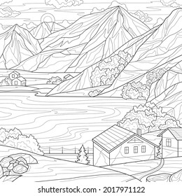 34,459 Adult coloring lake Images, Stock Photos & Vectors | Shutterstock