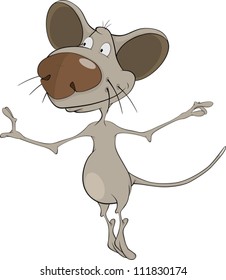House mouse. Cartoon