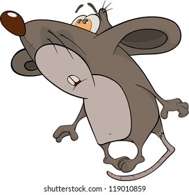 House mouse. Cartoon