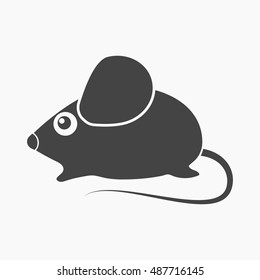 House mouse icon of vector illustration for web and mobile