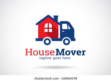House Mover Logo Template Design Vector, Emblem, Design Concept, Creative Symbol, Icon