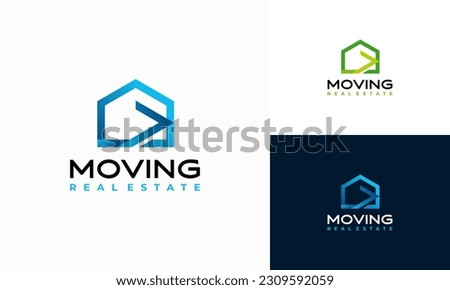 House Mover Logo Template Design Vector, Real Estate logo symbol template