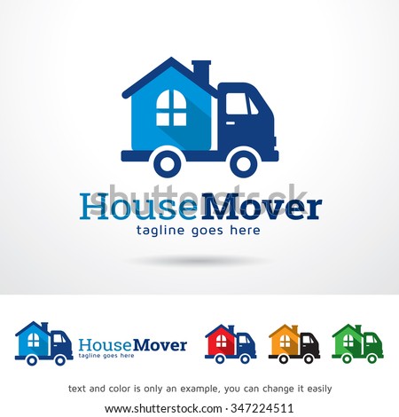 House Mover Logo Template Design Vector