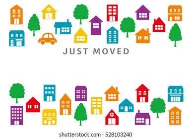 House moving greeting card.