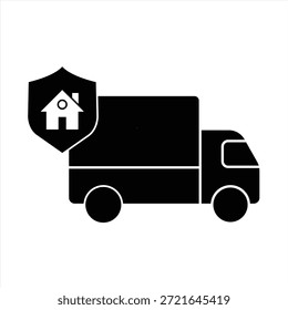 house moving service icon, vector illustration