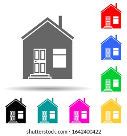house multi color style icon. Simple glyph, flat vector of house icons for ui and ux, website or mobile application