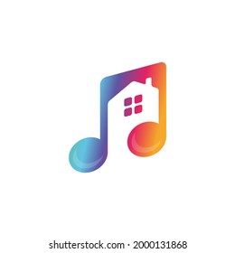 House Music Logo Template Design