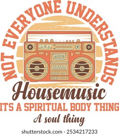 Design de camiseta House Music Thing