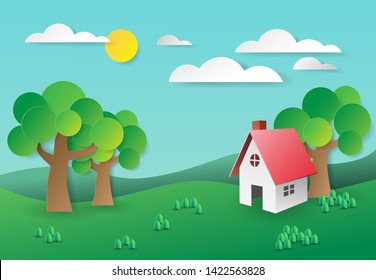 The House in natural orientation vector.