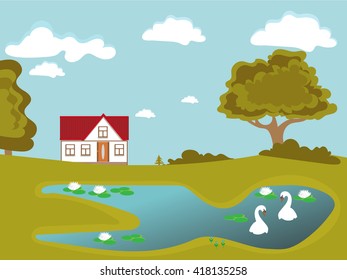 House in nature