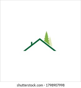 House in Nature Village with Pine Tree Mountain