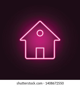 house neon icon. Elements of web set. Simple icon for websites, web design, mobile app, info graphics