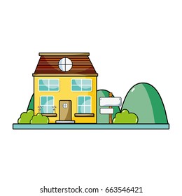house next to mountains and trees