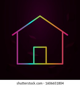 house nolan style icon. Simple thin line, outline vector of building landmarks icons for ui and ux, website or mobile application