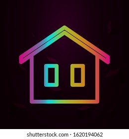 house nolan style icon. Simple thin line, outline vector of buildings icons for ui and ux, website or mobile application