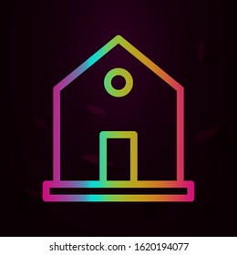 house nolan style icon. Simple thin line, outline vector of buildings icons for ui and ux, website or mobile application
