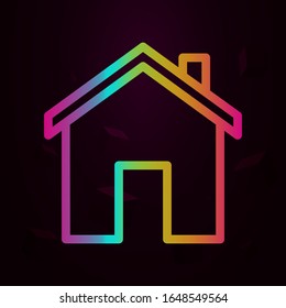house nolan style icon. Simple thin line, outline vector of navigation icons for ui and ux, website or mobile application