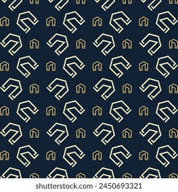 House notable trendy multicolor repeating pattern vector illustration background design