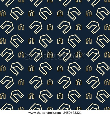 House notable trendy multicolor repeating pattern vector illustration background design