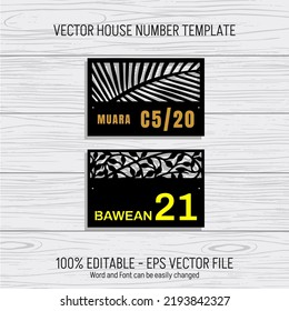 House Number for sticker or laser cutting