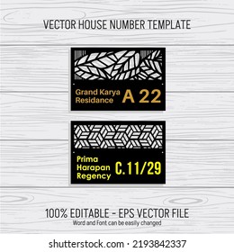 House Number for sticker or laser cutting