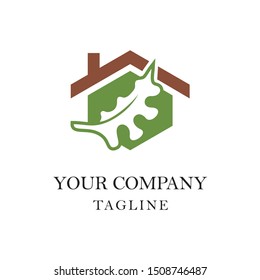 house oak logo icon design vector