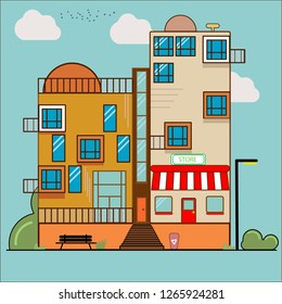 house, object, background, Design, City, House, Building, Office