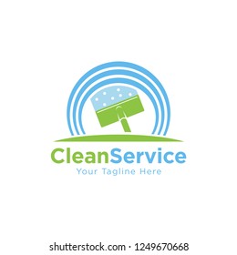House And Office Cleaning Service Hire Labels Set, Logo Templates For Professional Cleaners Help For The Housekeeping.