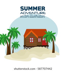 house on the beach landscape