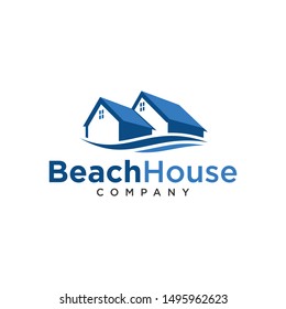 house on the beach logo -vector
