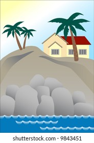 House on a cliff