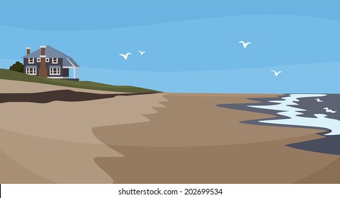 house on the coast