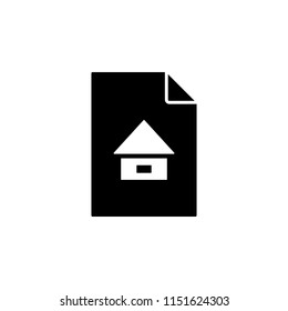 house on document icon. Element of document icon. Premium quality graphic design icon. Signs and symbols collection icon for websites, web design, mobile app