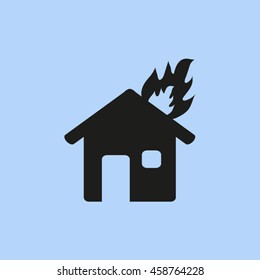 House on fire.