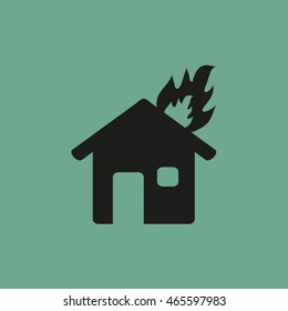 House on fire.