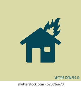 House on fire.