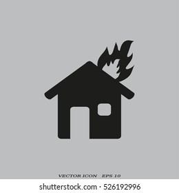House on fire.