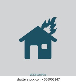 House on fire.