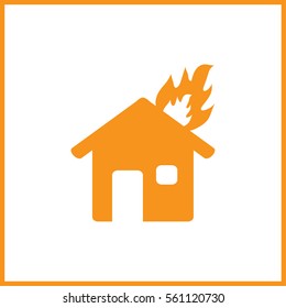 House on fire.