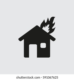 House on fire.