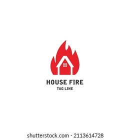 House on fire. House Fire Logo. Vector. UI icon. UI UX user interface web button