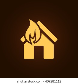 House on fire vector illustration